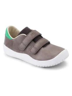 Bundgaard Leder-Sneakers "Benjamin Strap" In Grau