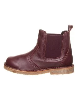 Leder-Chelsea-Boots In Bordeaux