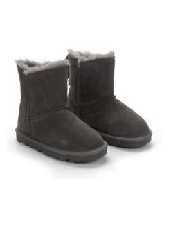 Leder-Winterboots "Lotzone" In Grau