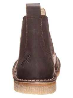 Pom Pom Leder-Chelsea-Boots In Braun -TROLLKIDS Verkäufe pom pom leder chelsea boots in braun 2